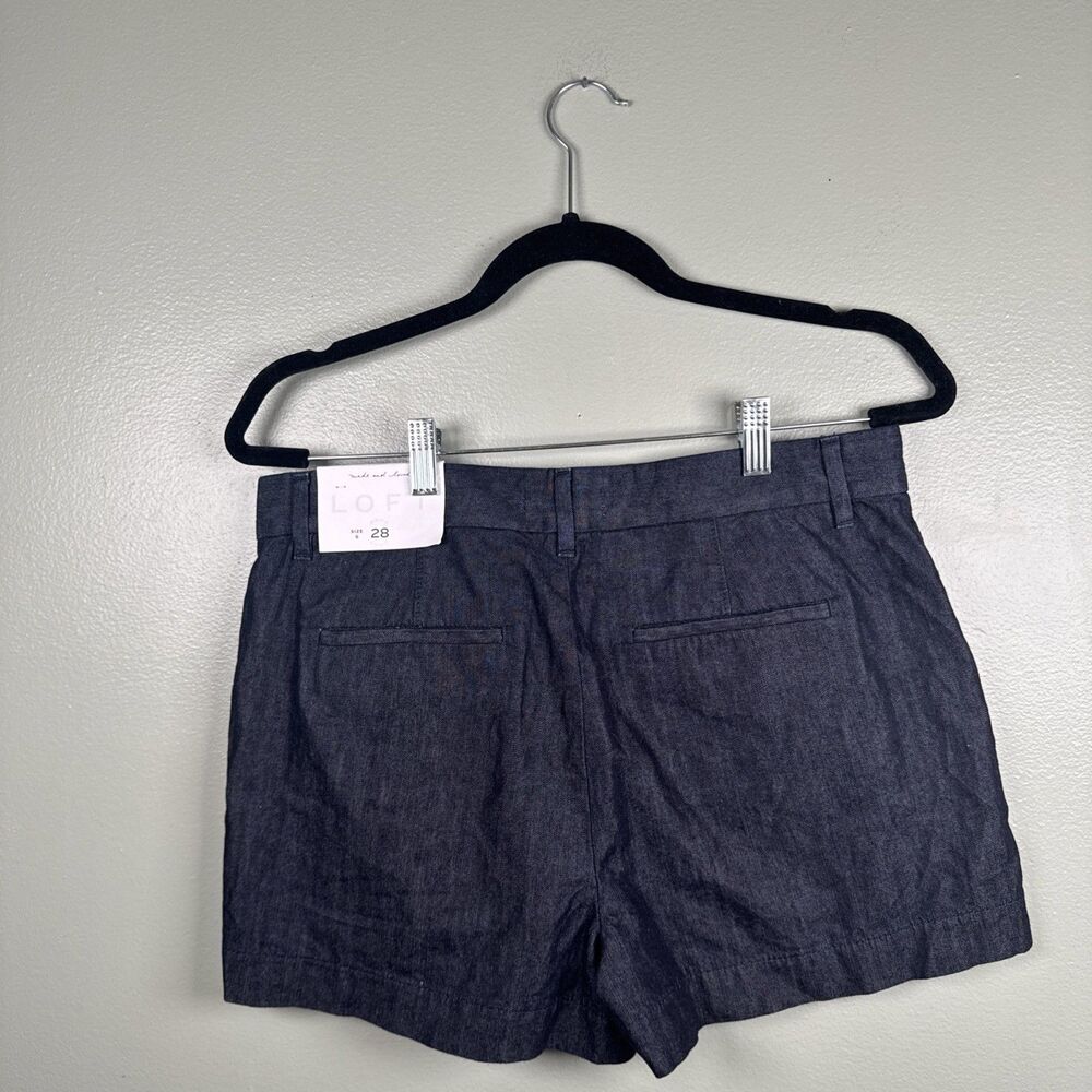 Made And Loved Loft Dark Wash Shorts NEW - Measures 33” Waist ( Tag Shows 6/28 ) - Picture 2 of 11